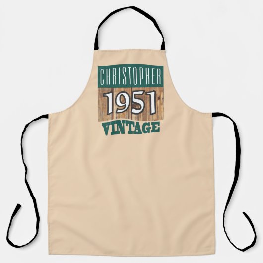 Tablier Né en 1951. Année de naissance (Recto)