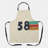 Tablier né en 1958 anniversaire vintage (Recto)