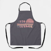 Tablier Né en 1970 cadeau d'anniversaire vintage (Recto)
