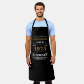 Tablier "Né en 1976" Grill Master Apron for Men (Porté)