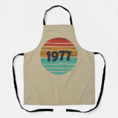 Tablier Né en 1977 cadeau d'anniversaire vintage (Recto)