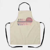 Tablier né en 1987 anniversaire vintage (Recto)