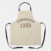 Tablier né en 1989 cadeau d'anniversaire vintage (Recto)