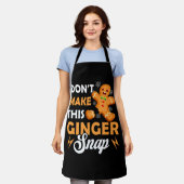 Tablier Ne faites pas ce Ginger Snap Redhead Ging (Porté)