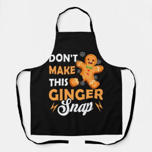 Tablier Ne faites pas ce Ginger Snap Redhead Ging