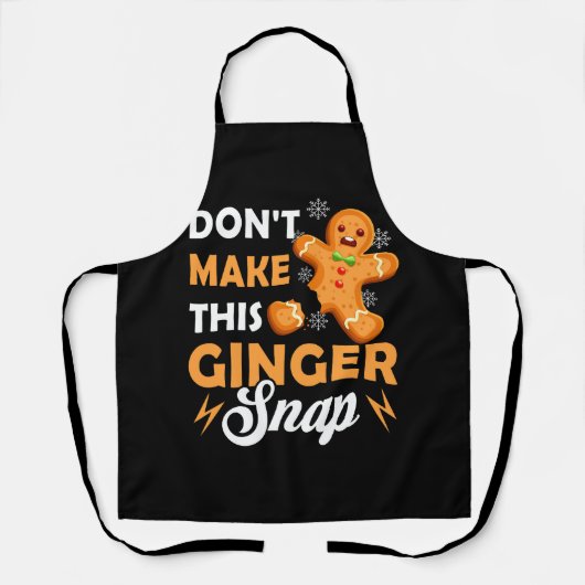 Tablier Ne faites pas ce Ginger Snap Redhead Ging (Recto)