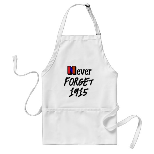 Tablier Ne jamais oublier 1915 (Devant)