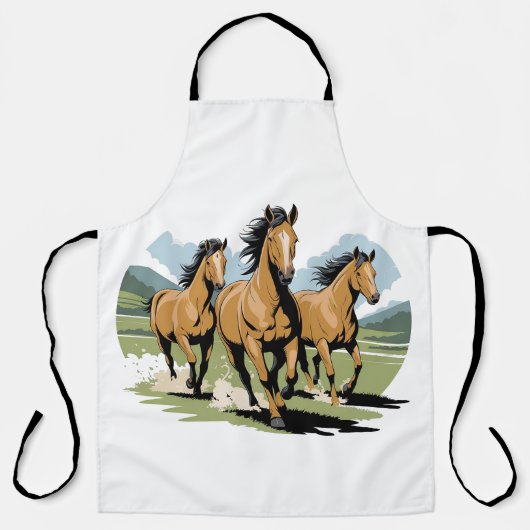 TABLIER NÉ LIBRE CHEVAL (Recto)