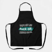 Tablier Ne m'aime pas F*ck Off Problem solved Funny Sassy (Recto)