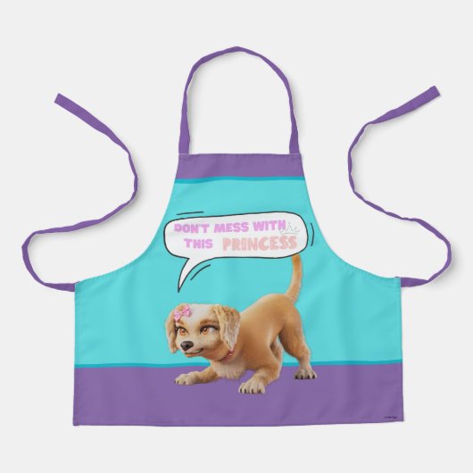 Tablier Ne manquez pas cette princesse (Recto)