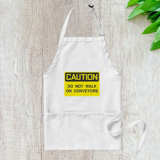 Tablier Ne Marchez Pas Sur Le Panneau Convoyeurs