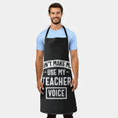 Tablier ne m'oblige pas à utiliser ma voix d'enseignant (Porté)