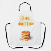 Tablier Ne pas faire semblant (Recto)