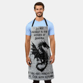 Tablier Ne pas Meddle Dragon (Porté)