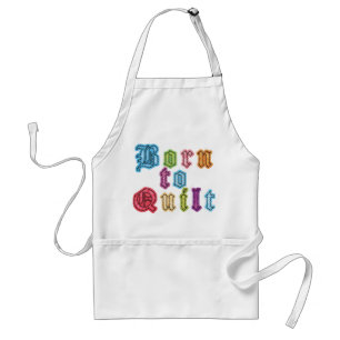 Tablier Né pour le quilting