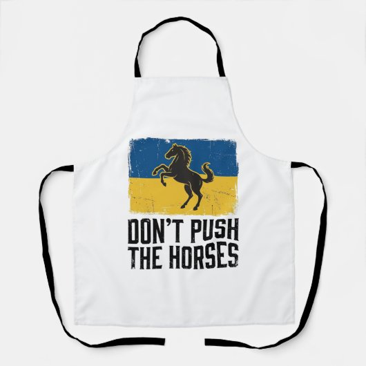 Tablier Ne Pousse Pas Le Cheval Cheval Vintage (Recto)