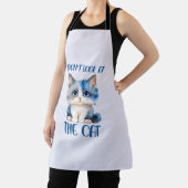 Tablier Ne regardez pas le chat - adorable chaton bleu (Insitu)