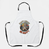 Tablier Ne vous dépêchez pas, soyez heureux avec l'équipe  (Recto)