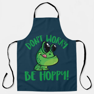 Tablier Ne vous inquiétez pas être Hoppy souriant grenouil
