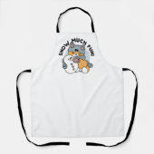 Tablier Neige beaucoup amusant Chat hiver vacances Design (Recto)