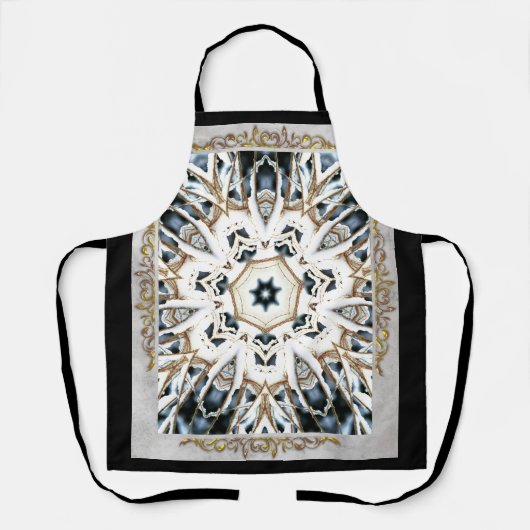 Tablier Neige Web avec Gold Flouring (Recto)