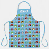 Tablier Neiges de vacances (Recto)