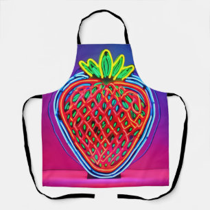 Tablier Neon aux fraises vibrantes !