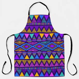 Tablier Neon Blue : Tribal Navajo Motif