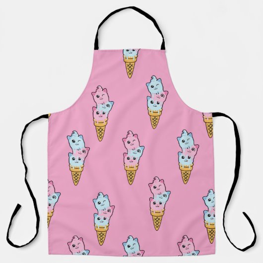 Tablier Neon Ice Cream : Amusement urbain pour les enfants (Recto)