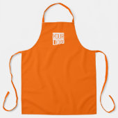 Tablier Neon orange - ajouter le logo (Recto)