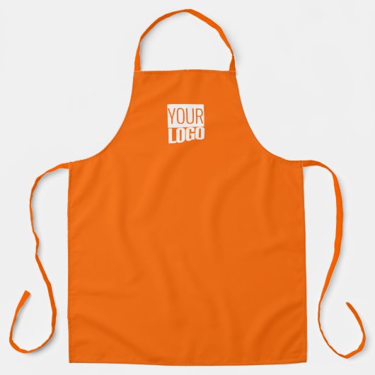 Tablier Neon orange - ajouter le logo (Recto)