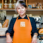 Tablier Neon orange - ajouter le logo