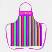Tablier Neon Rainbow Stripe Custom (Recto)
