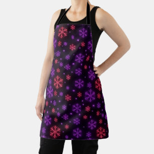 Tablier Neon Snowflakes