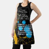 Tablier Nettoyage Maid Janitorial mignon tourbillons flora (Insitu)