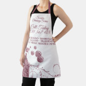 Tablier Nettoyage Maid Janitorial simple spray rose (Insitu)