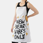 Tablier "New Year Vibes Only" Celebration Kitchen Apron (Insitu)