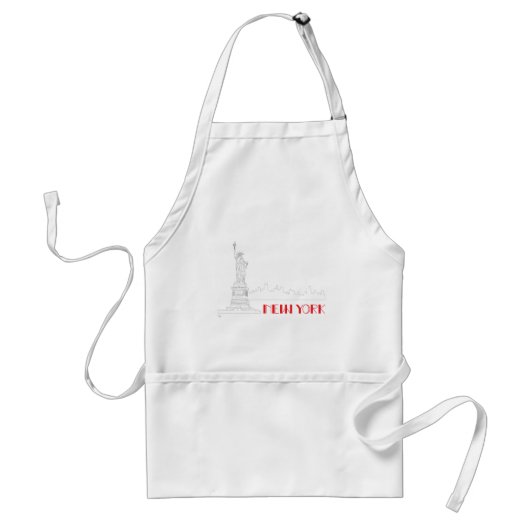Tablier New-York, Cool de la Statue de la Liberté (Devant)