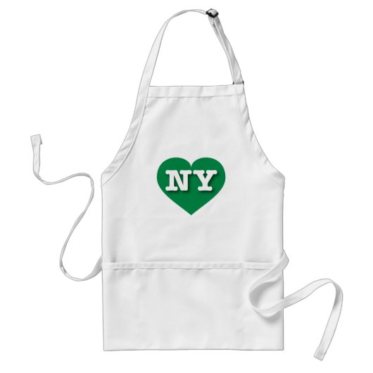 Tablier New York Green Heart - J'aime NY (Devant)