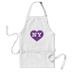 Tablier New York Purple Heart - J'aime NY