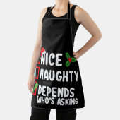 Tablier Nice Naughty Depends Qui demande Noël (Insitu)