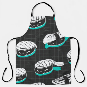 Tablier Nigiri Sushi Motif de croquis Vintage