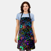 Tablier N'importe quel nom Personnalisable Couleurs vives  (Porté)