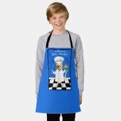 Tablier N'Importe Qui Peut Cuisiner ! Bleu Kitty Apron (Pe (Porté)