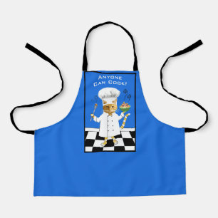 Tablier N'Importe Qui Peut Cuisiner ! Bleu Kitty Apron (Pe