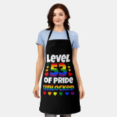 Tablier Niveau 53 de Pride déverrouillé Rainbow LGBT 53e (Porté)