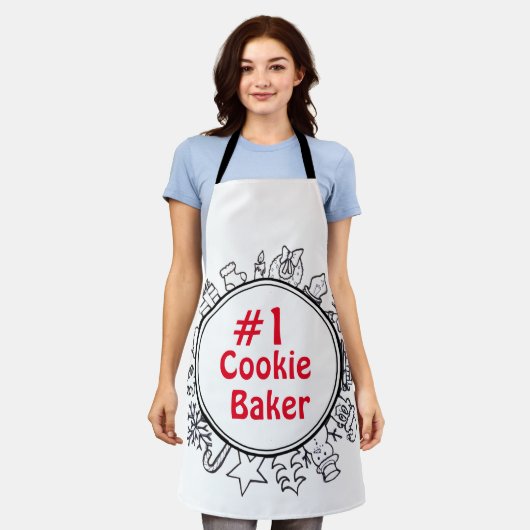 Tablier Noël #1 Cookie Baker (Porté)