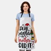 Tablier noël 2025, (Porté)