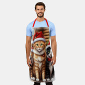 Tablier Noël à Cute Kittens (Porté)