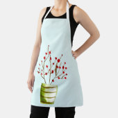 Tablier Noël à l'aquarelle de Red Berries (Insitu)